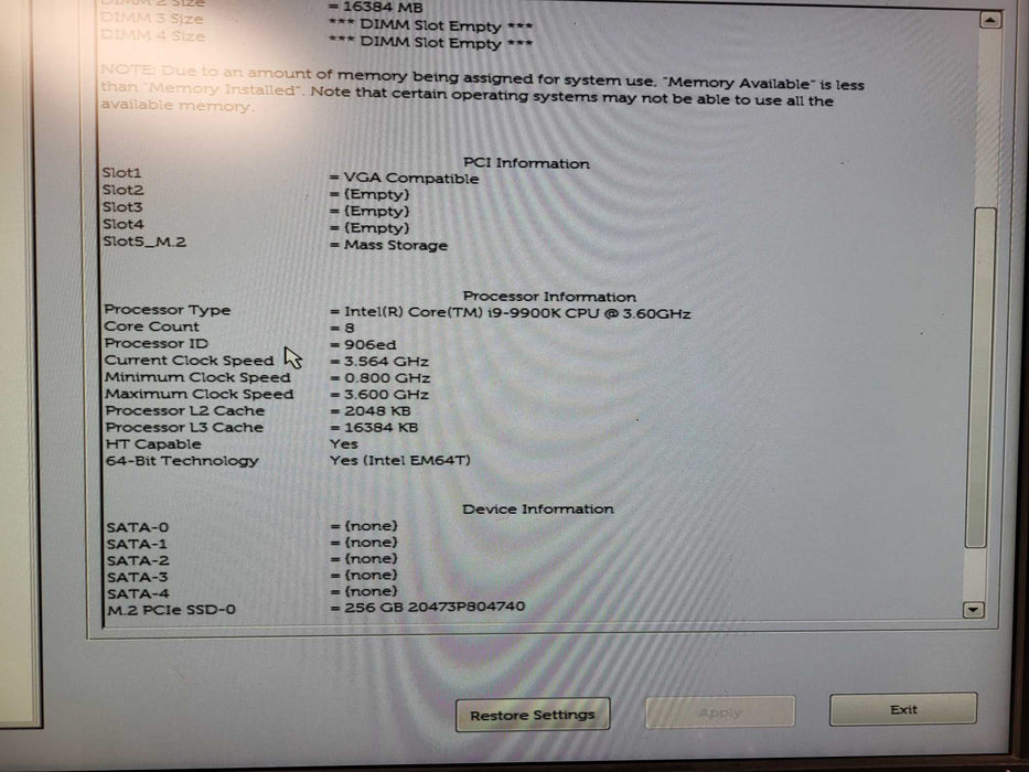 Dell Precision 3630 Tower Core i9-9900K 3.6GHz 48GB 256GB SSD RTX 2060 $