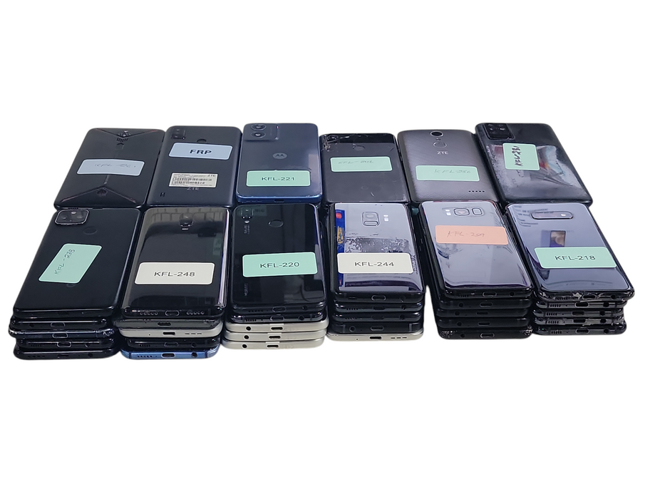 Lot of 60x Android Phones [FRP/Knox | A-C Condition][KFL-5] (