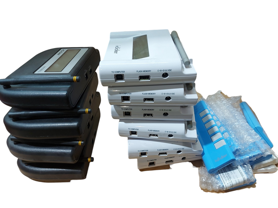 Lot 5x iClicker Base Station w/ remotes Q