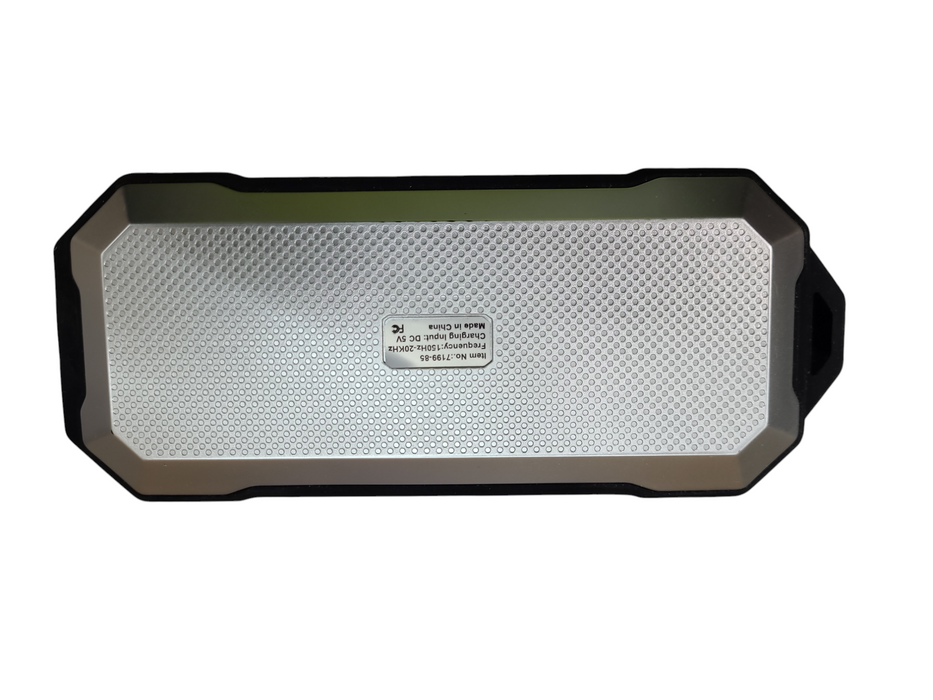 Boulder 7199-85 Portable Wireless Bluetooth Outdoor Speaker- Silver & Black