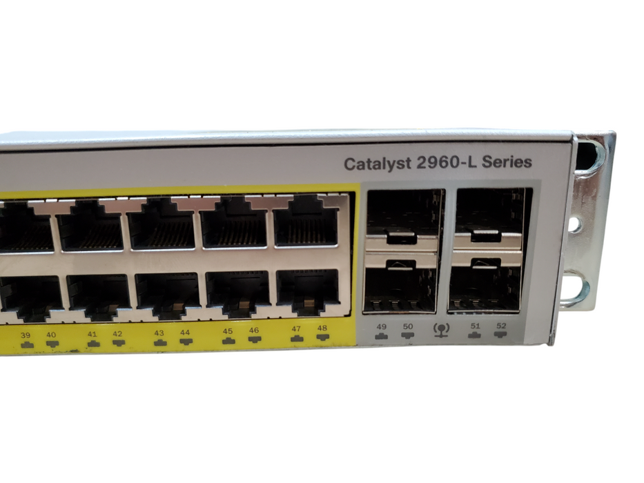 Cisco WS-C2960L-48PS-LL V01 48-Port Gigabit PoE Network Switch