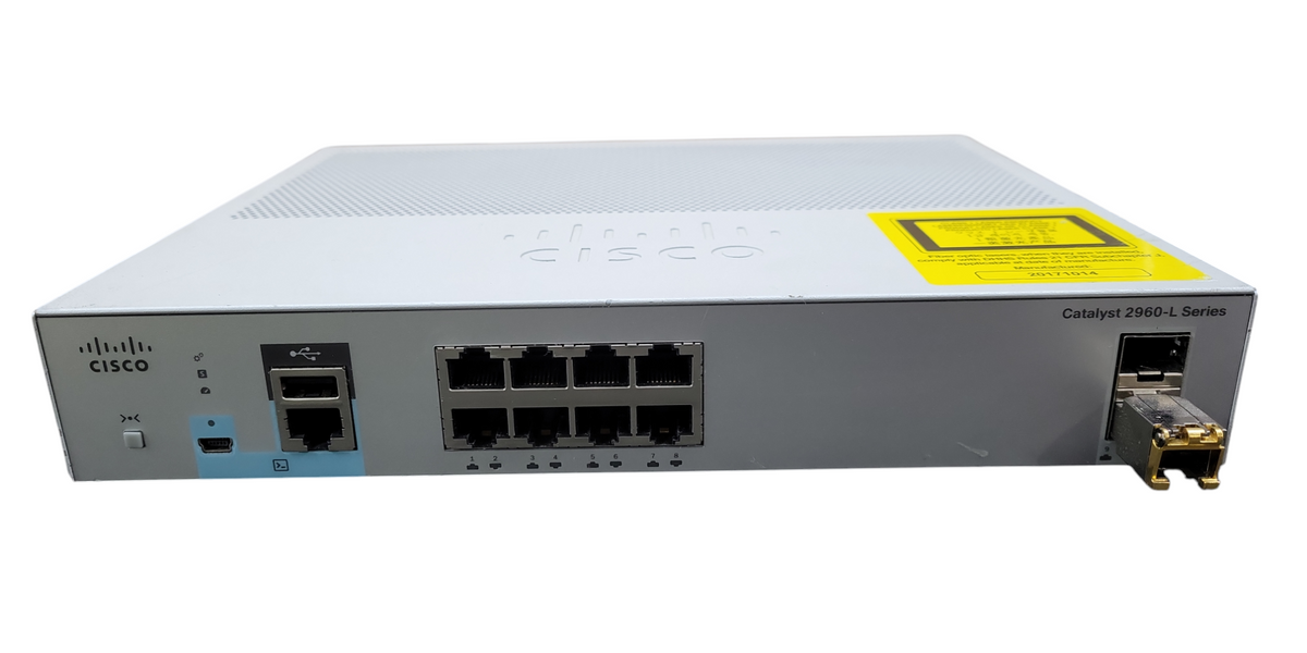 CISCO WS-C2960L-8TS-LL v02 8 Port GigE 10/100/1000 Managed Switch