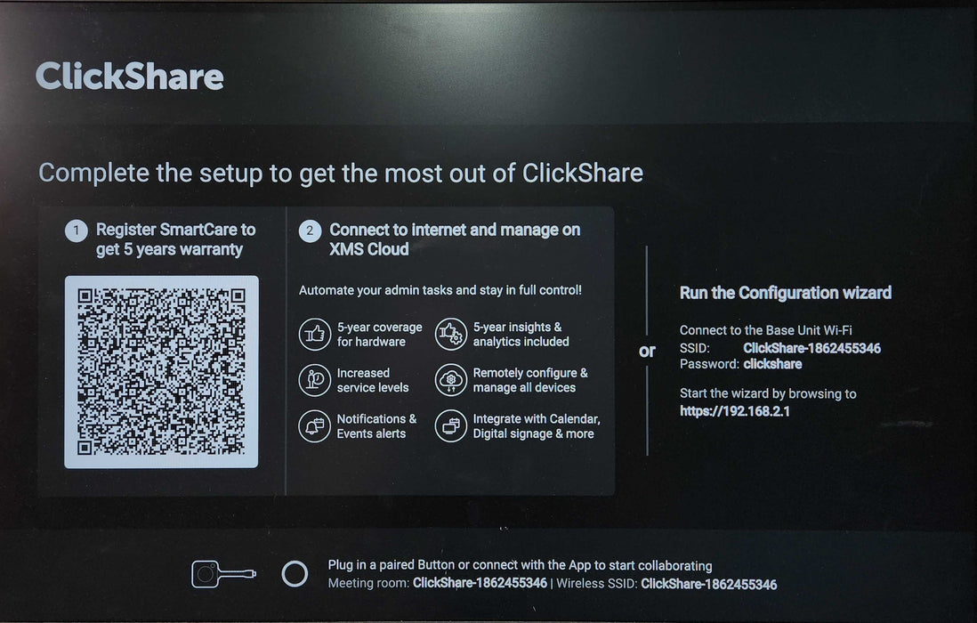 BARCO ClickShare C-10 C3010S, No Clickshare Button & PWR