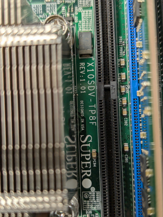 Supermicro 505-2  X10SDV-TP8F Intel Xeon D-1518 32GB RMA 240GB SSD  -