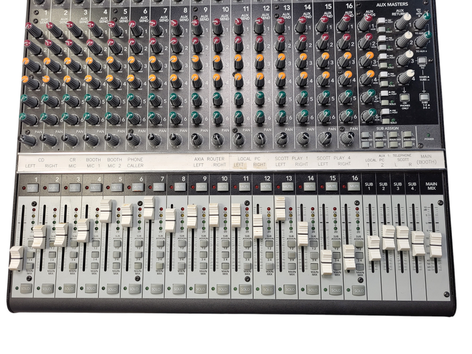 Mackie ONYX 1640 16-Channel Recording Mixer Mixing Console READ $