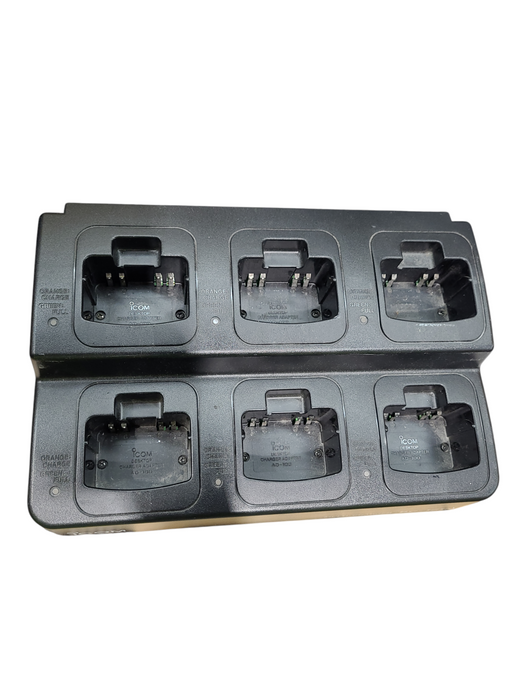 ICOM BC-121N Radio Battery Charger, 6-Unit Multi-Charger - No Power Supply