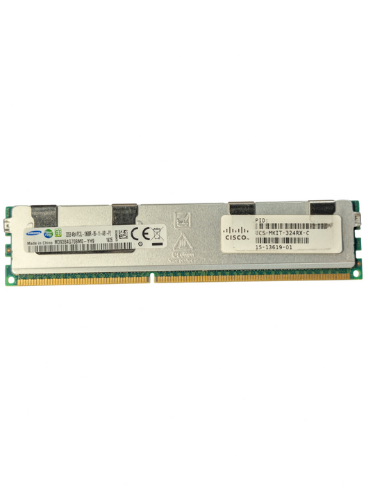 32GB DDR3 Server RAM Memory Samsung 4Rx4 PC3L-10600R-09-11-AB-P2 -