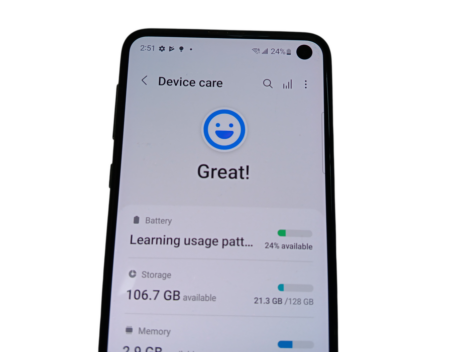 Samsung Galaxy S10e - 128GB - Navy Blue [SM-G970W] Read