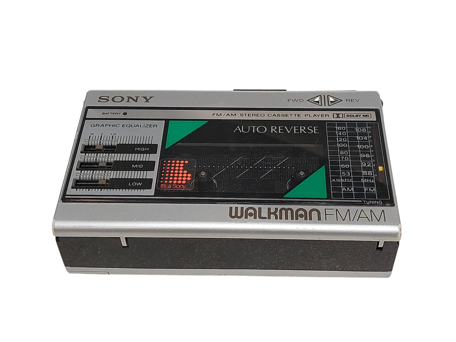 Sony Walkman FM/AM Stereo 2-Band Cassette Player Model: WM-F18/F28 =