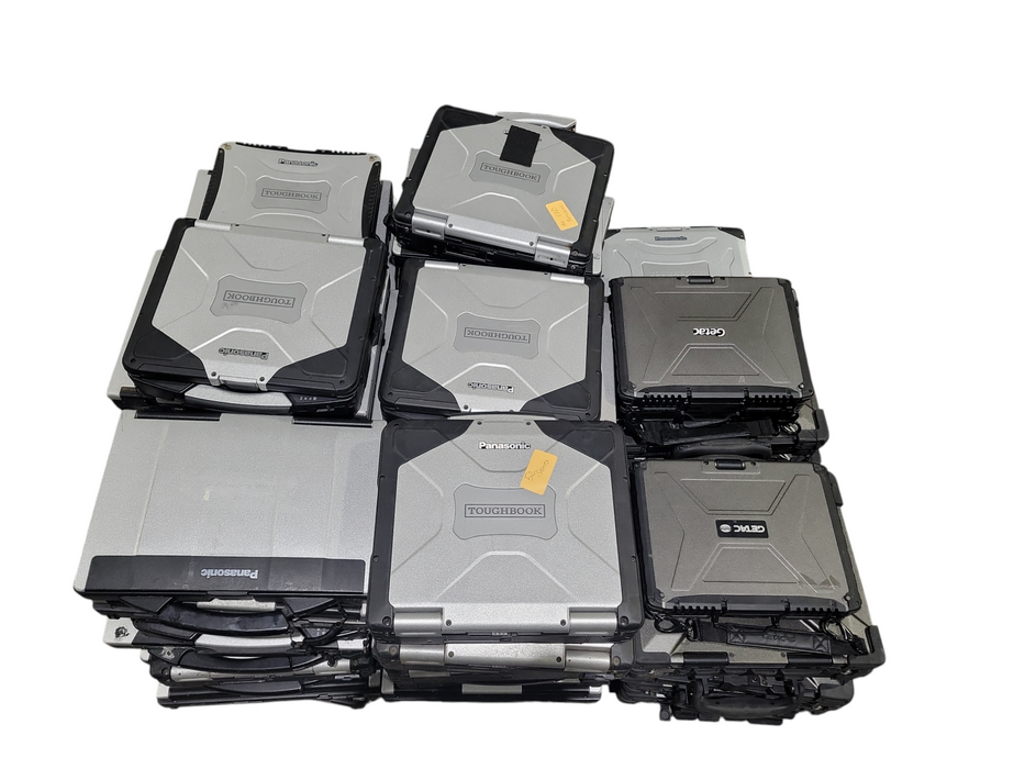 Lot 69x Rugged Laptops Centrino/Core2Duo/1-5gen iSeries AS-IS Untested
