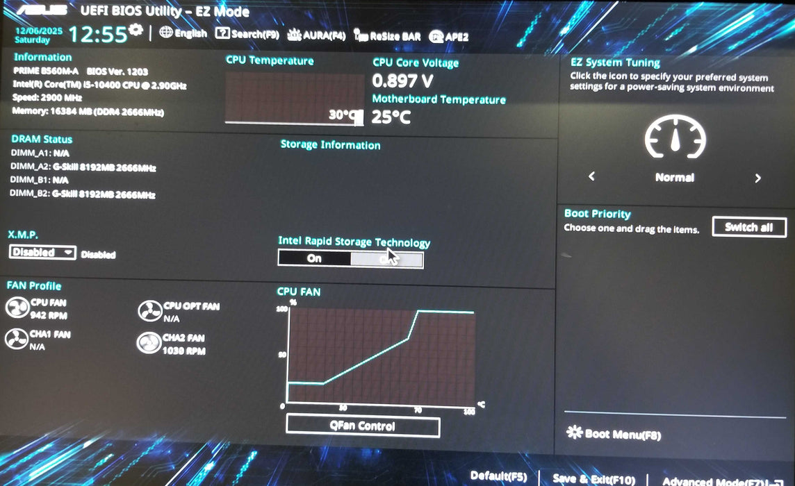 Custom Pc SFF w/ i5-10400 CPU 2.90GHz, 16GB RAM - No HDD