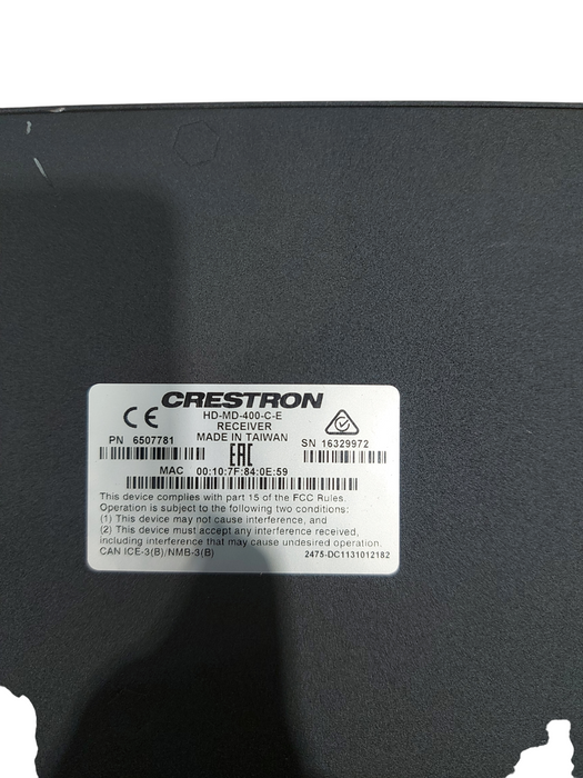 Lot 20x - CRESTRON HD-MD-400-C-E MULTIFORMAT SWITCH RECEIVER & TRANSMITTER