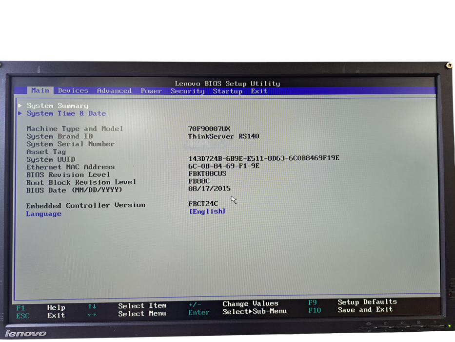 Lenovo ThinkServer RS140 2x 3.5" | Intel Core i3-4130, 8GB DDR3, No HDD's )