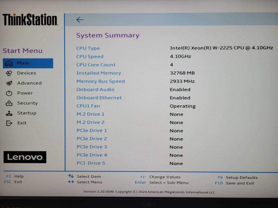 Lenovo ThinkStation P520, Xeon W-2225 4.10GHz, 32GB DDR4 Quadro K2200, 690W _