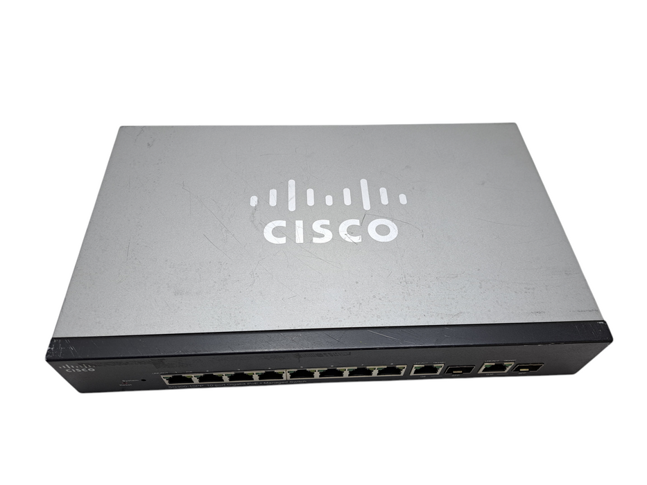 Cisco SG300-10PP-K9 | 10-Port Gigabit PoE+ Managed Switch )