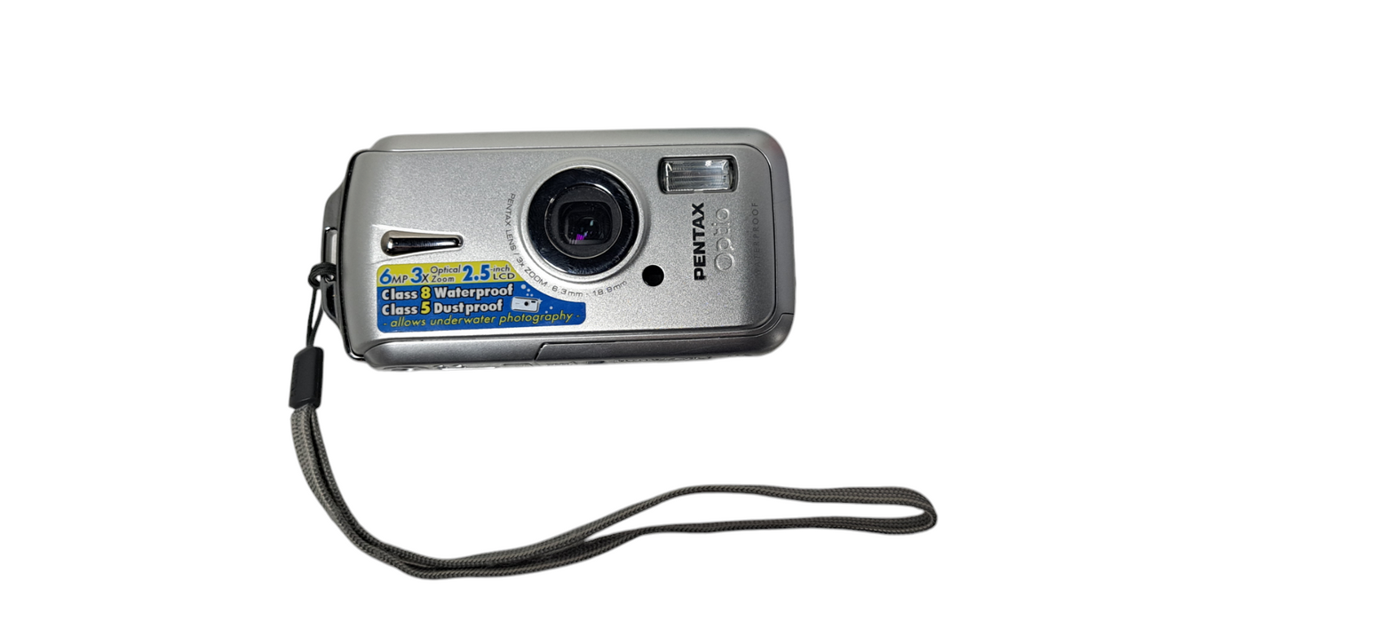 Pentax Optio W10 6.0MP Silver Class 8 Waterproof Digital Camera