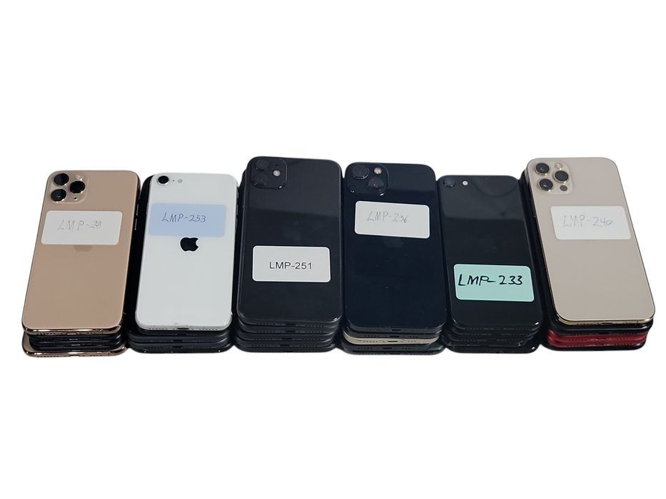 Lot of 30x Apple iPhone [SE2 to 13 | Locked | A/B Condition][LMP-10] (