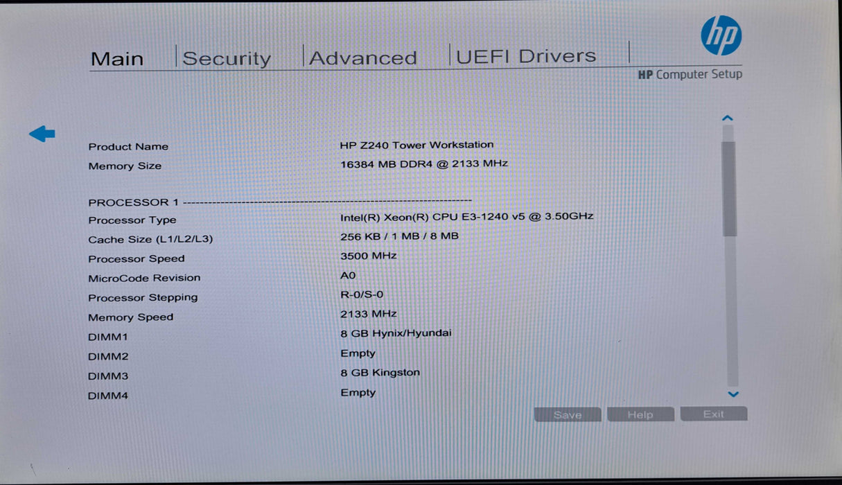 HP Z240 Workstation | Xeon E3-1240 v5 @3.50Ghz, 16GB DDR4, K620, No HDD