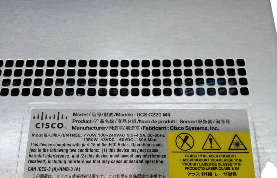 Cisco UCS C220 M4 - 2x Xeon E5-2699 v4, 32GB DDR4, 12G SAS - NO HDD