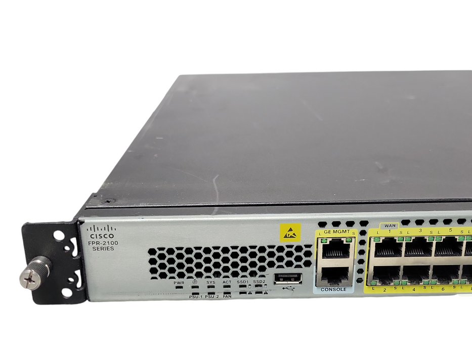 Cisco FPR-2100 Series FPR-2130 Security Appliance Firewall w/ SSD 2*PSU _