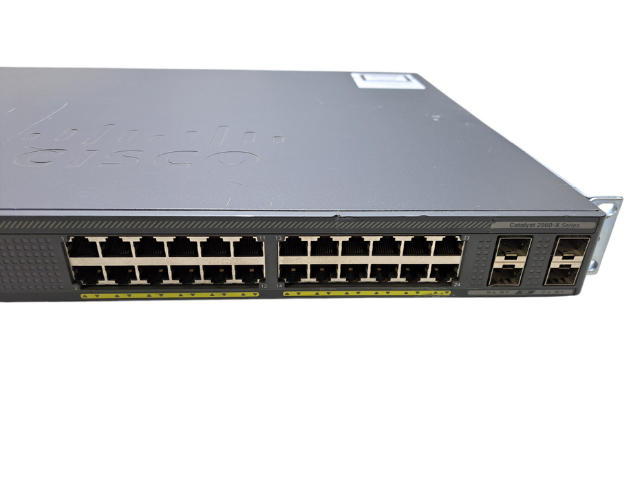 Cisco WS-C2960X-24PS-L V01 | 24-Port Gigabit PoE+ 370W Switch w/ 4x SFP