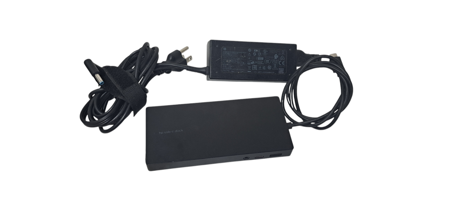 HP Elite USB-C Docking Station TPA-B01 841575-001 844549-001 W/Adapter