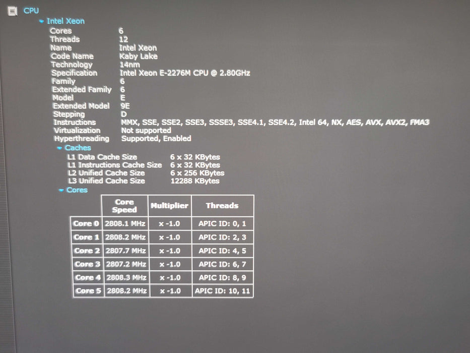 Dell Precision 5540 Xeon E-2276M 16GB DDR4 Quadro T2000 256GB SSD 4K TOUCH β Lap200
