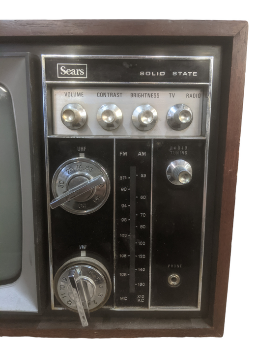 Vintage Sears Solid State TV/RADIO/CLOCK | M/N: 13907 | *READ*