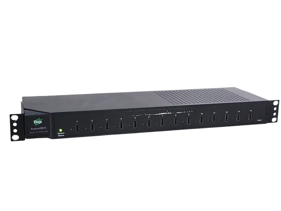 Digi AnywhereUSB/14 G2 50001681-01 AW-USB-14 w/ Rack mount ears _