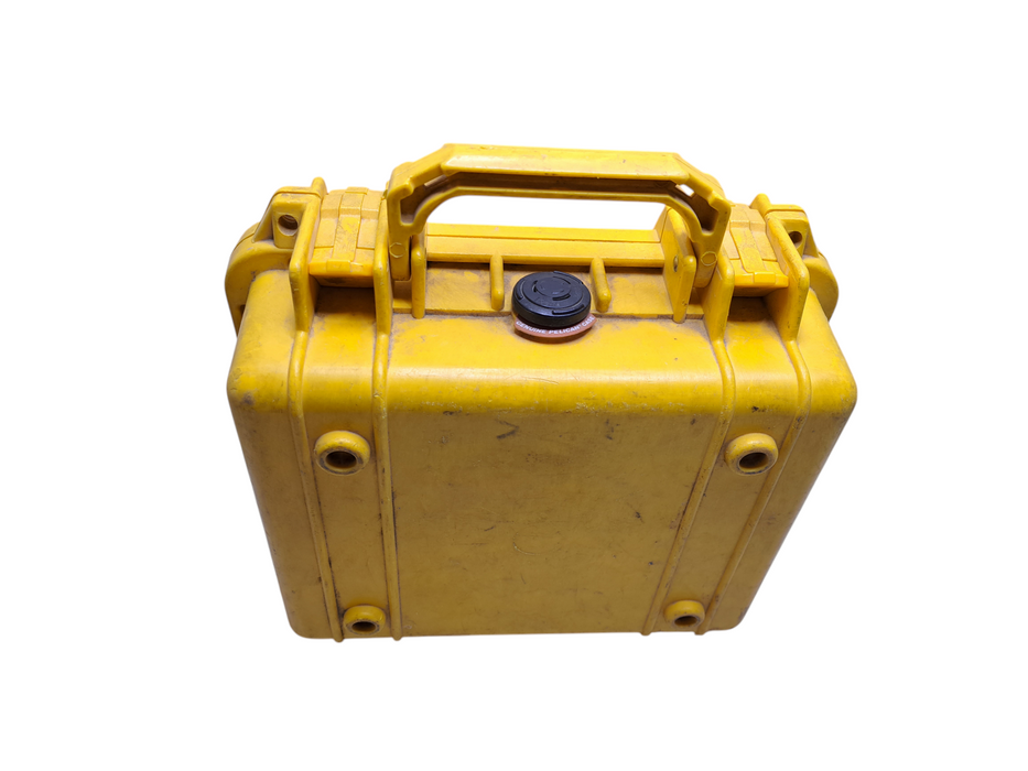 Pelican 1200 Case Yellow Hard Case Heavy Duty w/ Foam Q)