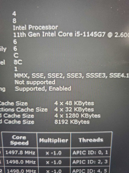 Dell Latitude 5520 Core i5-1145G7@2.60GHz 16GB RAM 256GB NVME READ  Lap200