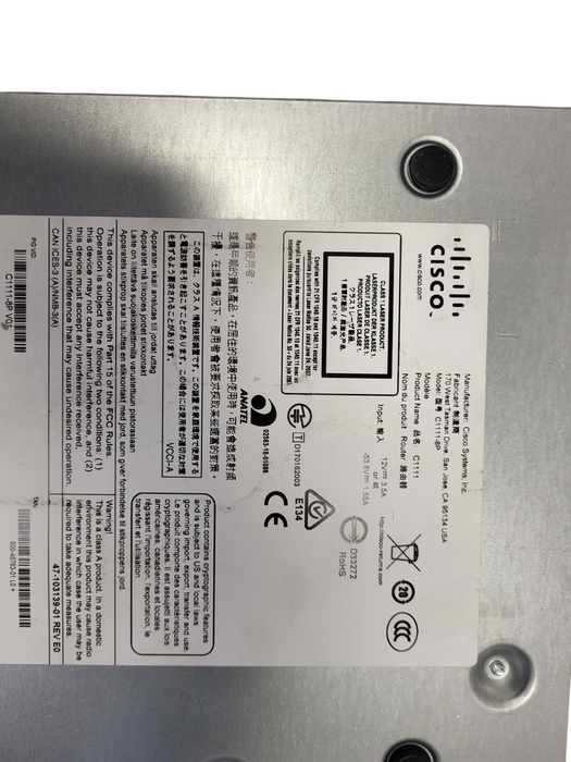 CISCO ISR 1100 Series C1111-8P INTEGRATED SERVICES ROUTER No AC Q$