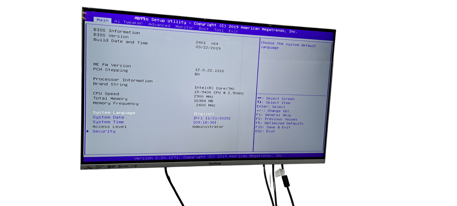 Custom PC i5-9400|16GB RAM DDR4|256 NVMe|Prime B350M-C
