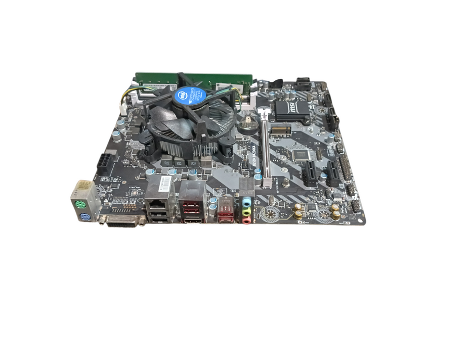 MSI B250M Bazooka Motherboard Intel i5-7400 CPU 8GB DDR4 No I/O Shield