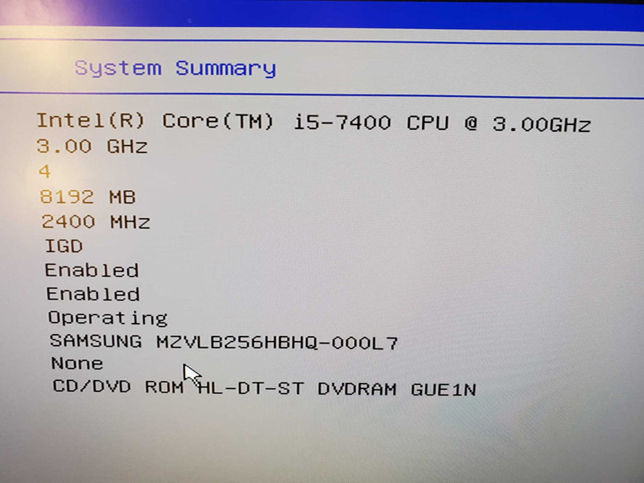 Lenovo M710E i5 SFF @3.00Ghz 8GB RAM 256GB SSD Q