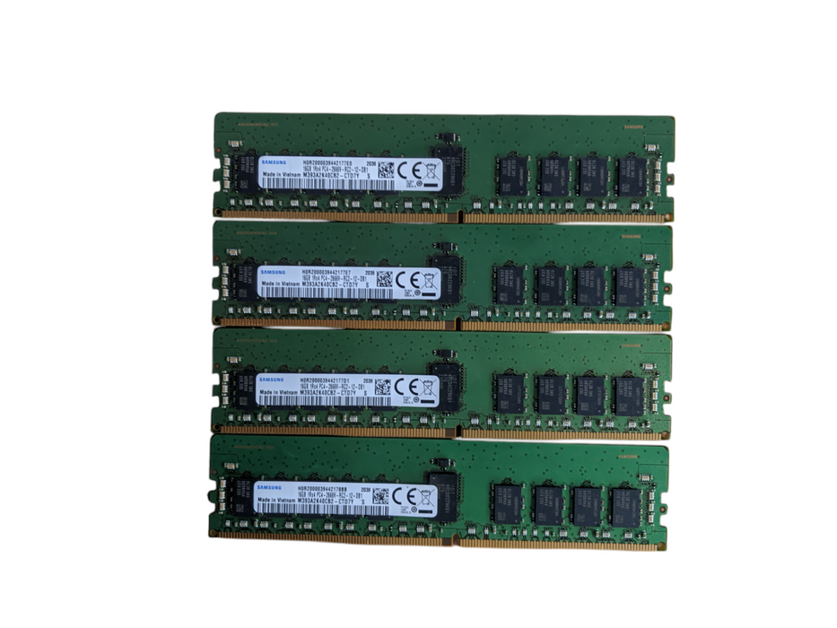 Lot 4x Samsung 16GB 1Rx4 PC4-2666V-RC2 | DDR4 | Server Memory