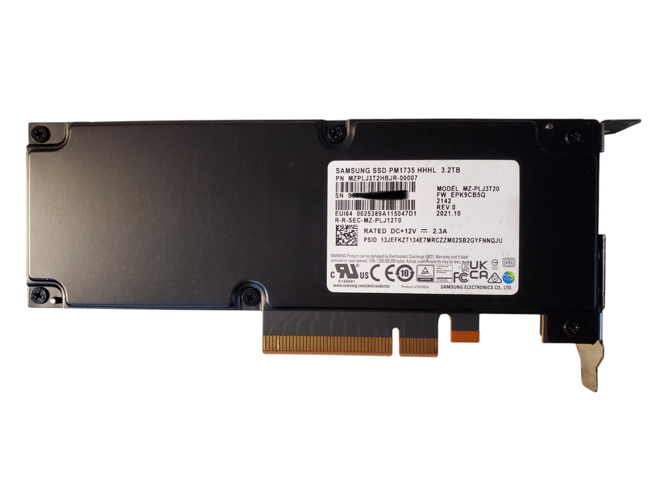 Samsung  3.2TB PM1735 HHHL PCIE SSD PCIE4.0  MZ-PLJ3T20