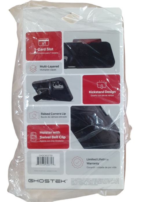 Samsung Galaxy A15 Case with Belt Clip Holster and Kickstand Ghostek Iron A Q