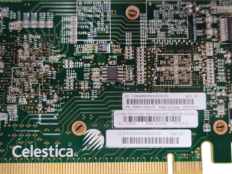 IBM 31P1862 Celestica R0668-G0002-03 Compression Accelerator Card AH1A _