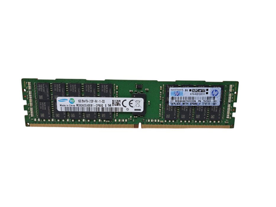 Samsung 16GB 2Rx4 PC4-2133P-RA1 DDR4 Server Memory | M393A2G40EB1-CPB0Q Q)
