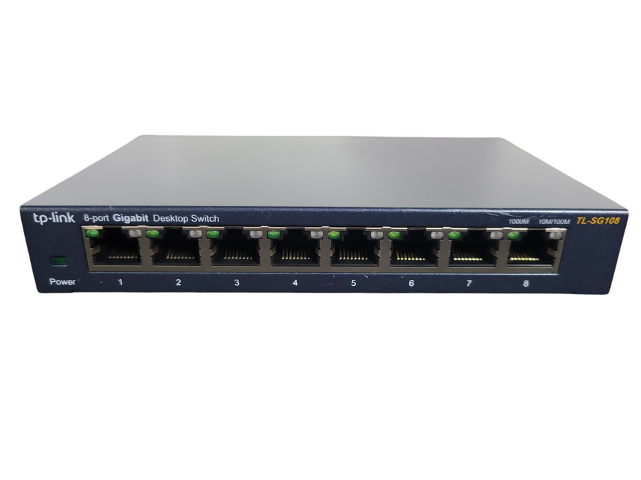 TP-Link (TL-SG108) 8-Port 10/100/1000Mbps Desktop Switch !