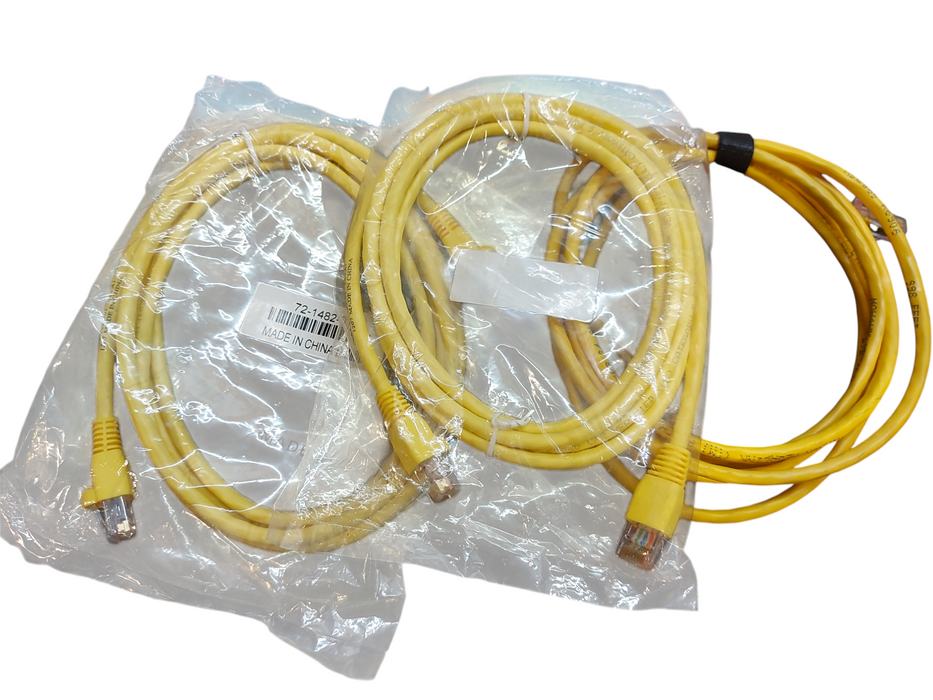 LOT 3x Yellow CAT5 Ethernet Cable 5ft RJ45 Network Cord LAN
