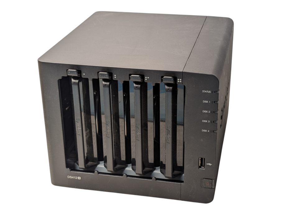 Synology DiskStation DS412+ 4 Bay NAS 4x 2TB HDDs installed -