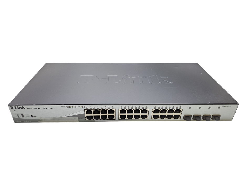 D-Link DGS-1210-28P | 28-Port Gigabit PoE 4x SFP Web Smart Switch Q