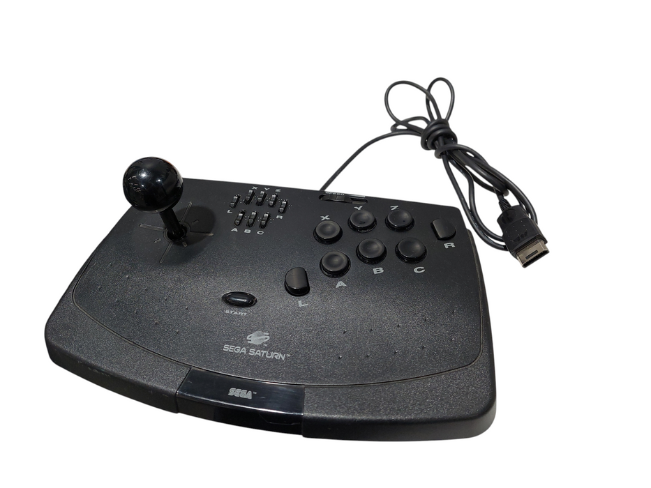 Sega Saturn ( Parts ) Model: MK-80000 With Fight Stick Controller MK-80112 =