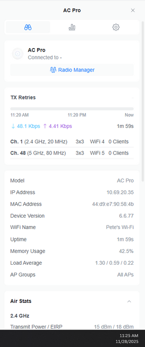Ubiquiti Networks UAP-AC-PRO 1300Mbps Wireless Access Point )