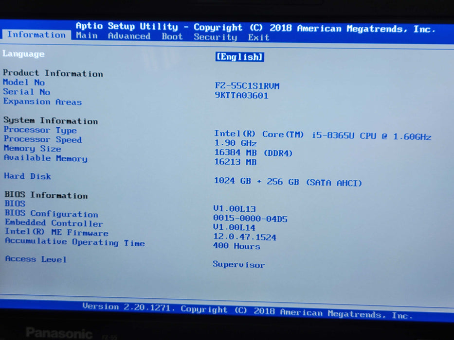 Panasonic Toughbook FZ-55 Touch Core i5-8365U, 16GB DDR4, 1TB + 256GB SSD S _ Lap200