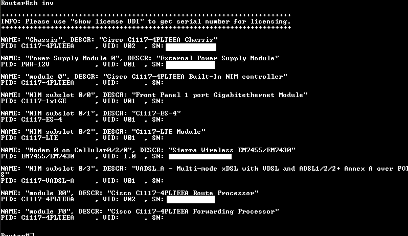 Cisco C1117-4PLTEEA V02 Professional 4G LTE Router Complete  $