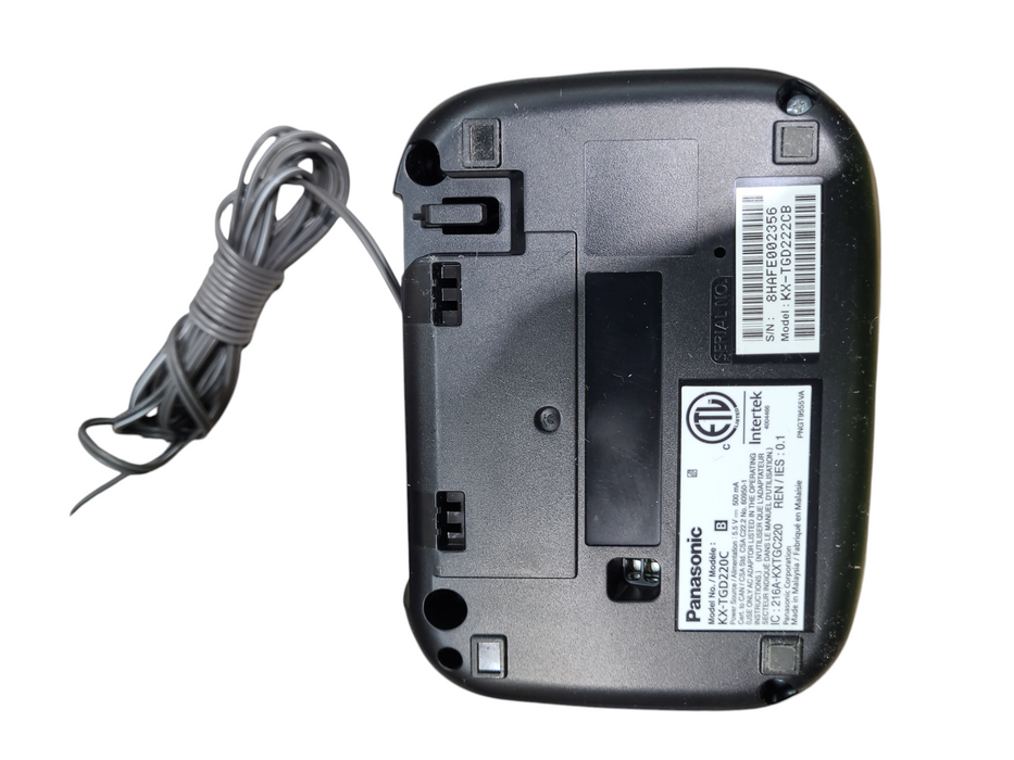 Panasonic KX-TGD220C Phone Base W/ 2 KX-TGDA20C Handsets & PNLC1056 Charger