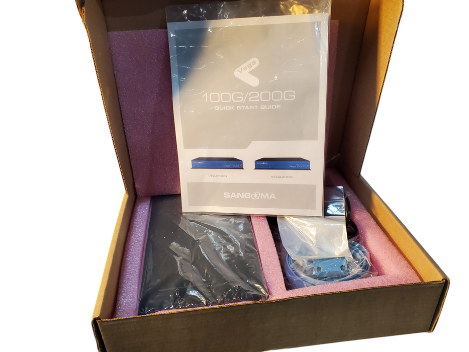 Sangoma Vega 100G 1 Port T1-E1 Digital Gateways VEGA-100GV2-030KIT Open box
